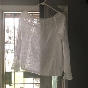 Cute lace off the shoulder size L ladies top